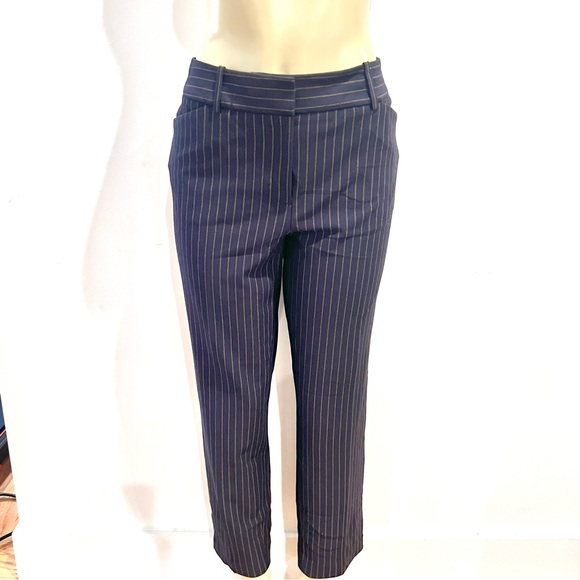 New Tommy Hilfiger Pinstripe Pants Sz 14 Ankle Stretch Slim Leg NWT - Picture 1 of 7
